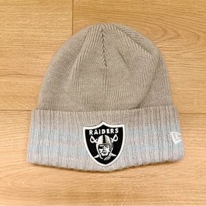 New Era Raiders Gray Beanie Hat